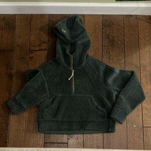 Lululemon Cozy Fleece Green Scuba Hoodie